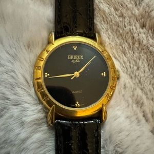 Brieux black & Gold ladies watch
